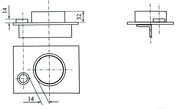壓力表冷凝圈制作模具示意圖 壓力表冷凝圈制作模具示意圖