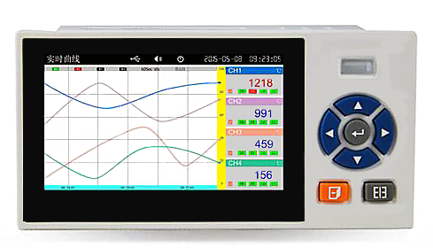小型彩色無紙記錄儀曲線顯示 小型彩色無紙記錄儀曲線顯示