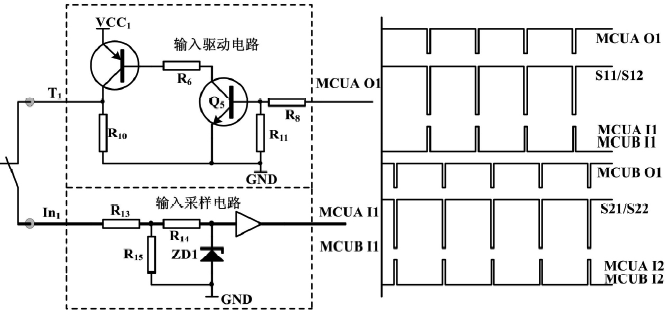 輸入電路及脈沖波形示意圖 輸入電路及脈沖波形示意圖