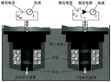 安培法溶解氧傳感器系統(tǒng)測(cè)量原理