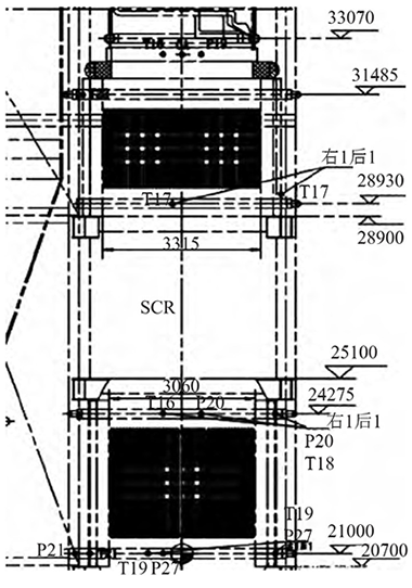 省煤器煙道側點布置 省煤器煙道側點布置
