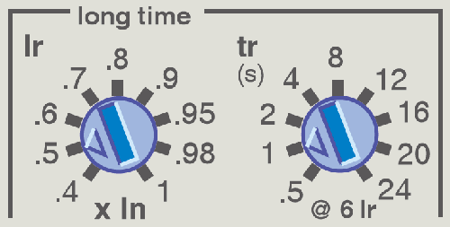 MT框架斷路器長(zhǎng)延時(shí)保護(hù)區(qū)域